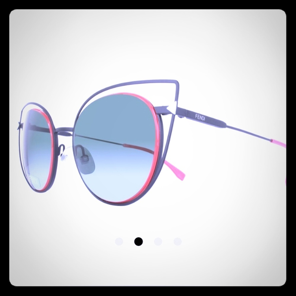 Fendi Designer Cat Eye Sunglasses 53mm